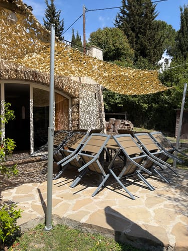 Customer photo review of Filet de camouflage renforcé câble acier