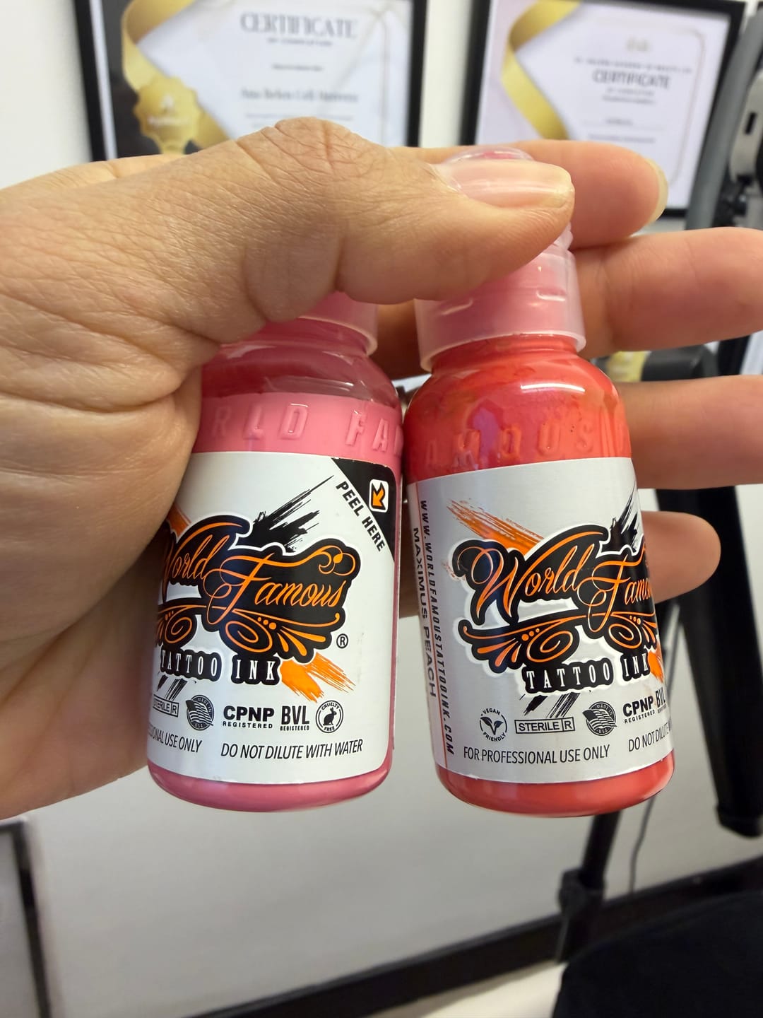 Customer photo review of World Famous Ink - Flying Pig 30ml