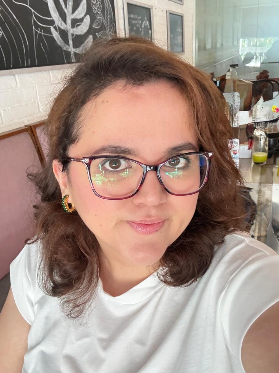 Customer photo review of Aretes Bling