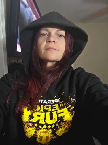 Customer photo review of Operation Epic Fury Hoodie