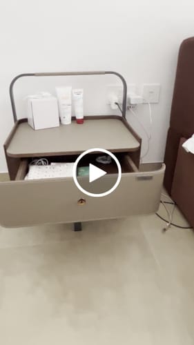 Customer video review of Saddle Leather Side Table MLL-E10