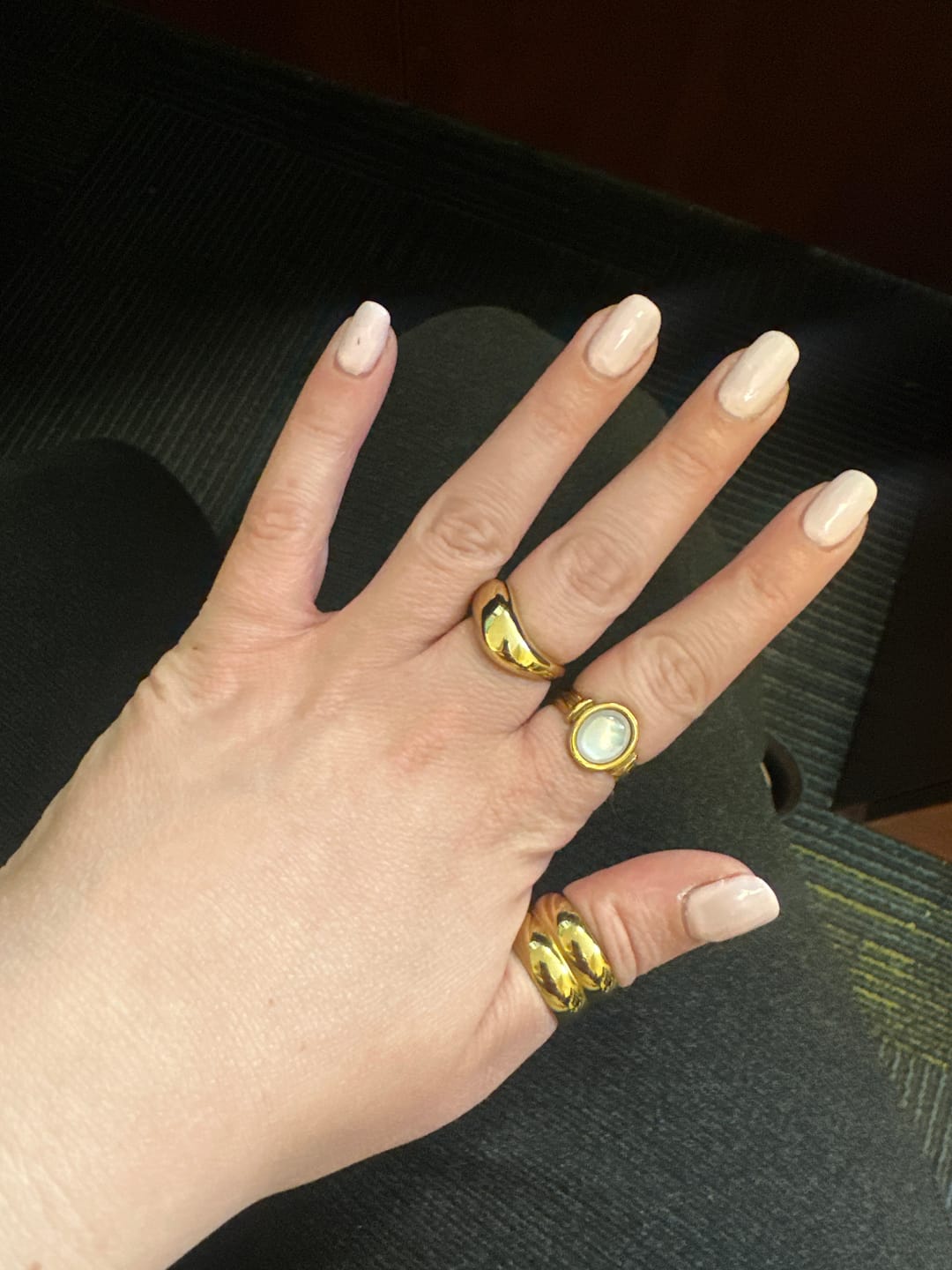 Customer photo review of Kai Mother Of Pearl ring