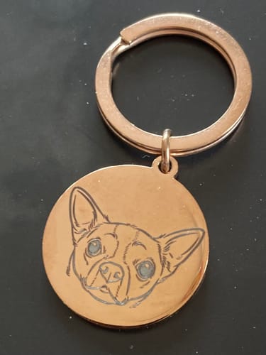 Customer photo review of Rückseitengravur