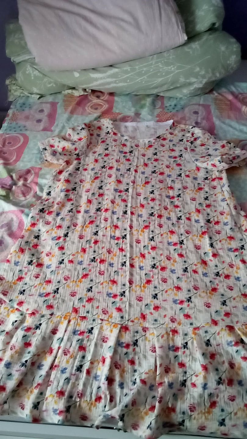 Customer photo review of Colourful Blooms Double Gauze Fabric