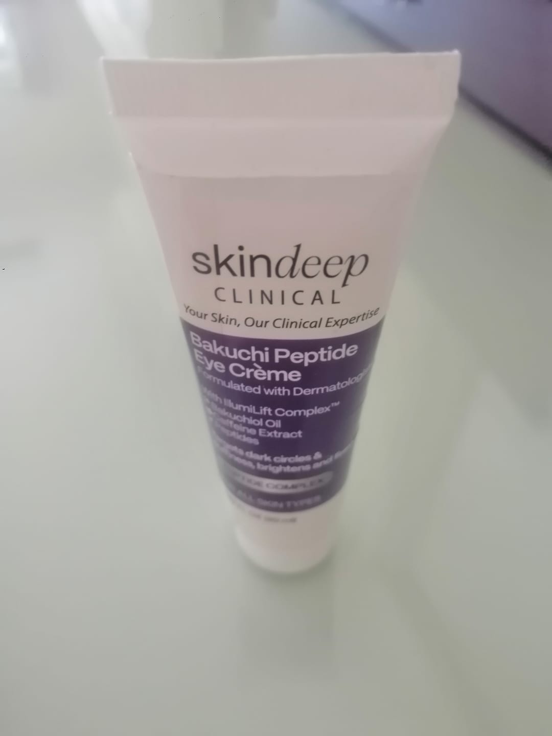 Customer photo review of Bakuchi Peptide Eye Crème