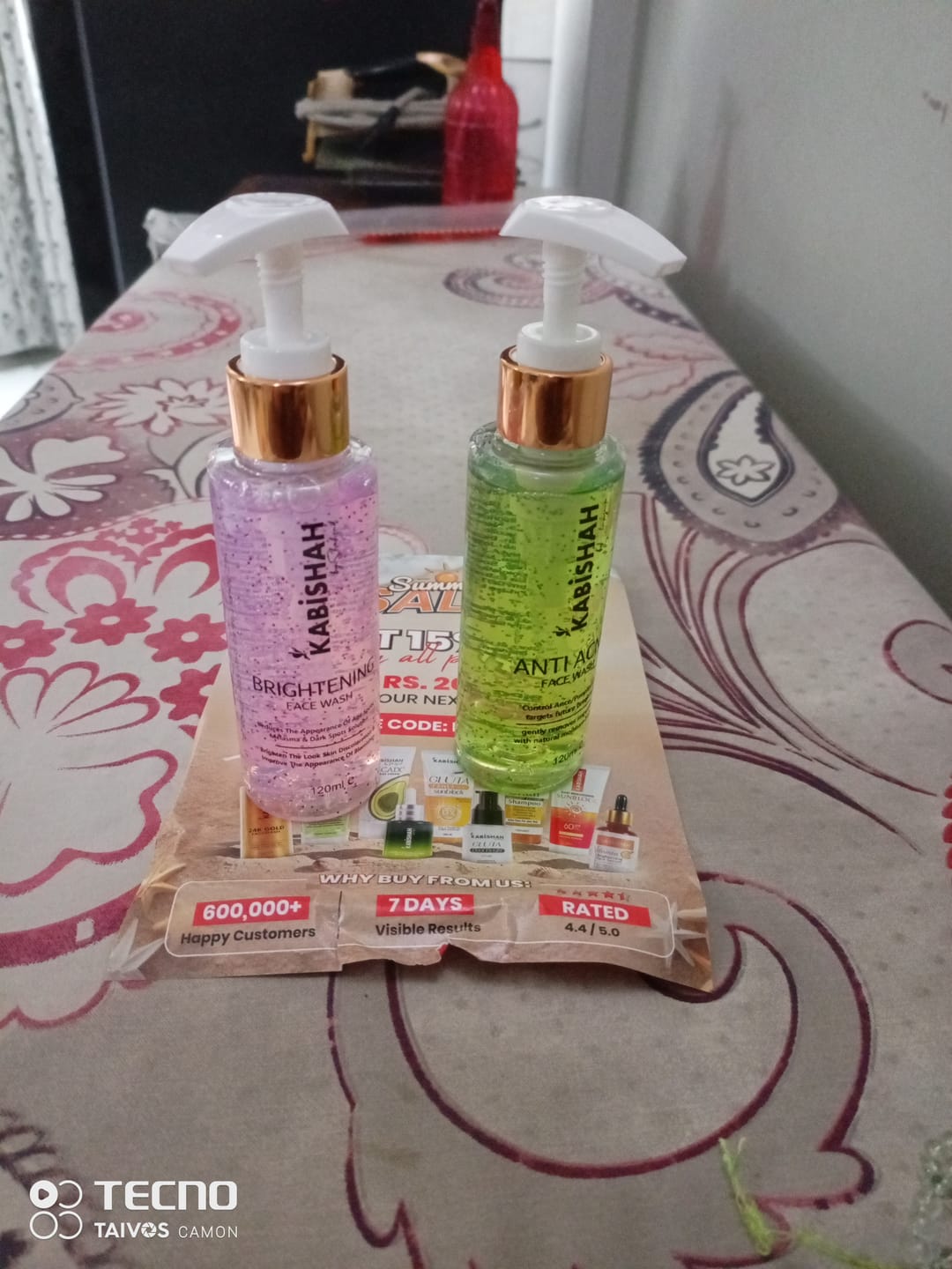 Customer photo review of Face Wash Bundle: Clear & Bright Face Fusion