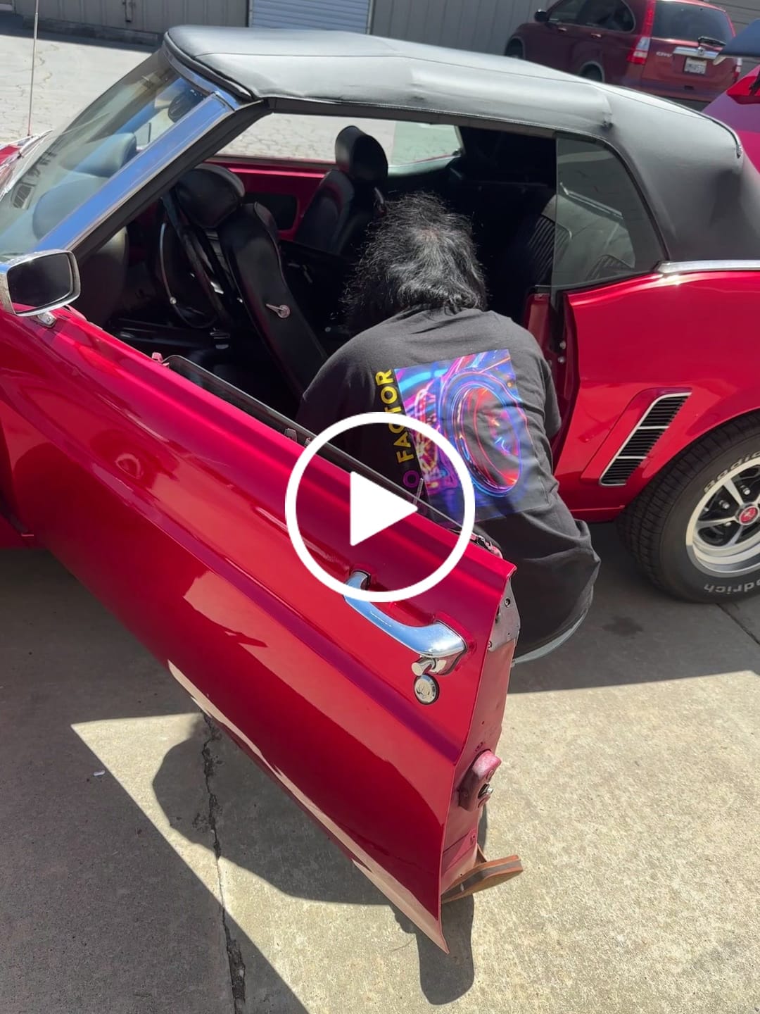 Customer video review of Glossy Metallic Vampire Red Vinyl Wrap