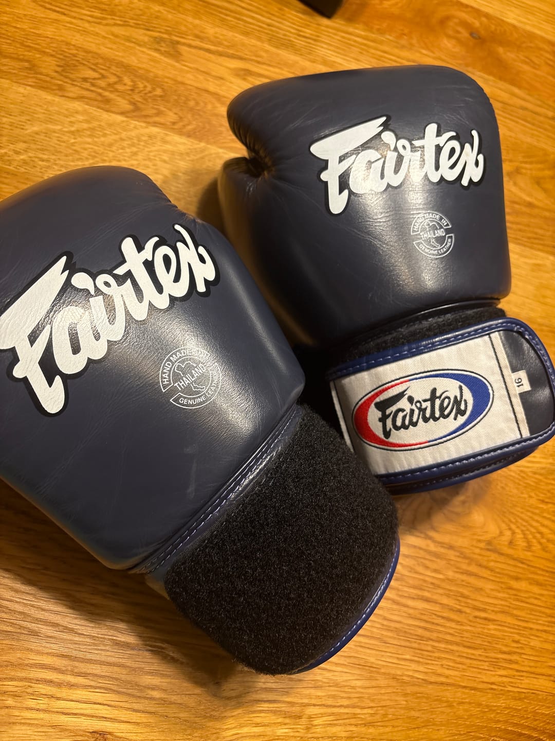 Customer photo review of Fairtex BGV1 Blue Universal Gloves