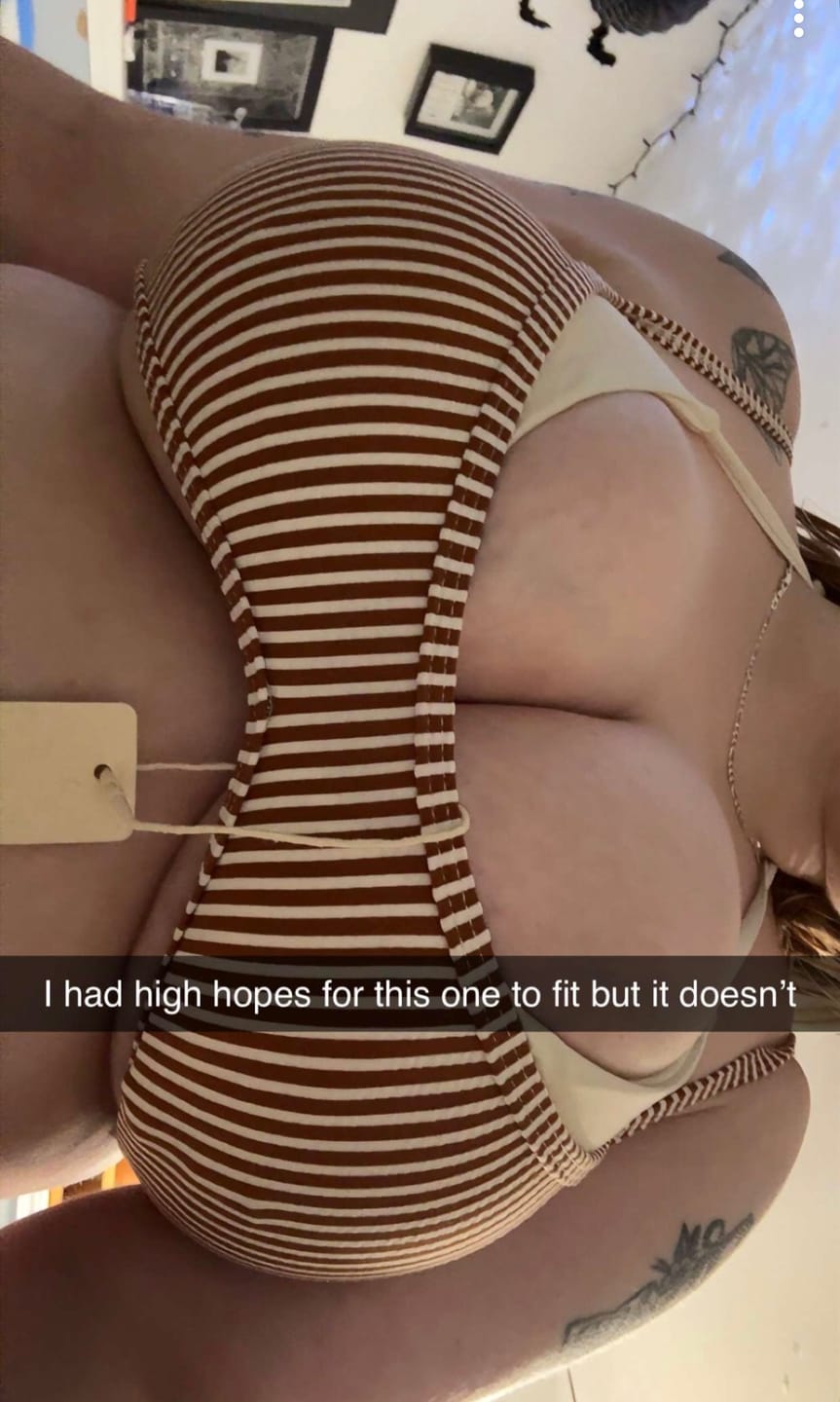Customer photo review of Seamolly Contrast Color Striped String Double Layer Bikini Set