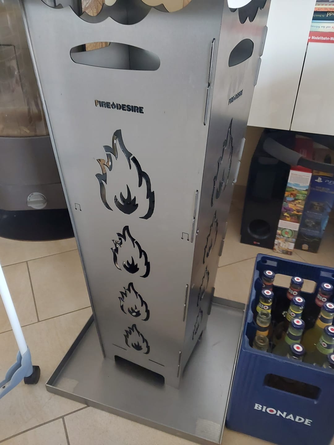 Customer photo review of Feuerkorb FireDesire Grill Pro 80cm + Grillplatte + Ascheschale