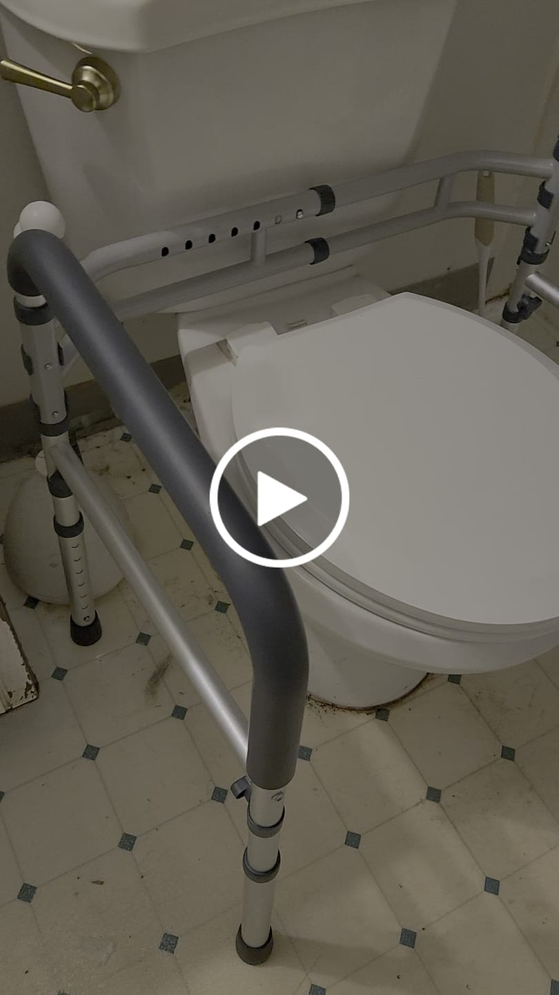 Customer video review of Toilet Safety Rail (350lb)