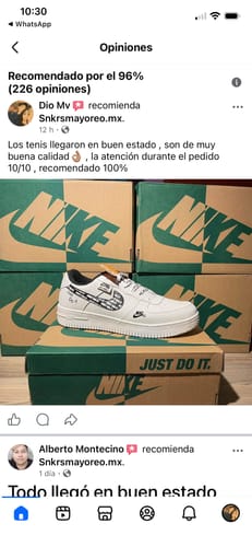 Customer photo review of Paq 6 Pares Tenis 270 Blanco Negro Negro 25/28.5