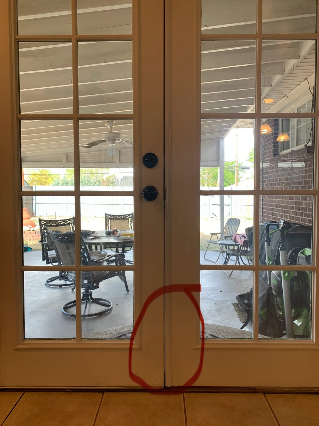 Customer photo review of Thermal Aluminum Astragal (White)