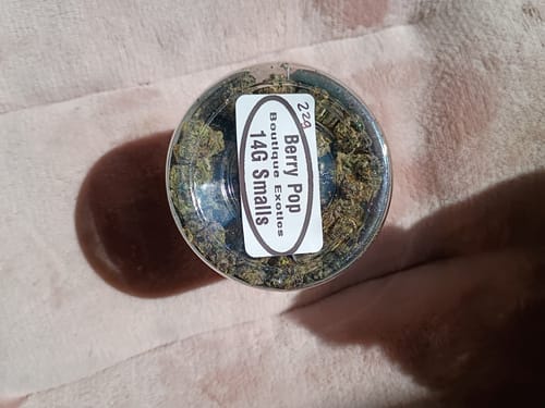 Customer photo review of Boutique Exotics - Berry Pop - Minis - 14 Grams - Hybrid