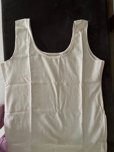 Customer photo review of Women's White Cambric Cotton Short Slip- NC0413