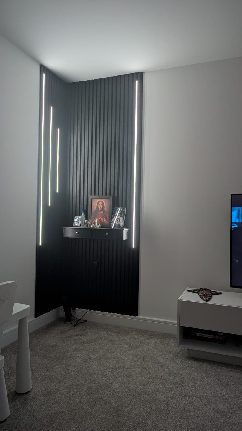 Customer photo review of Premium Acoustic Wall Panels - Black