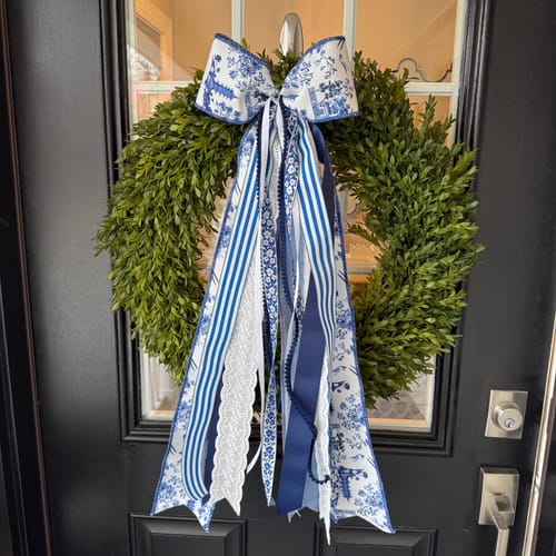 Customer photo review of Tea Leaf Wreath 24"