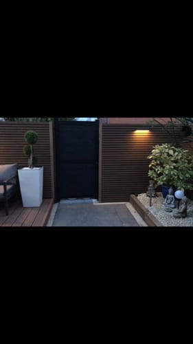 Customer photo review of Solar Wall Light with Motion Sensor