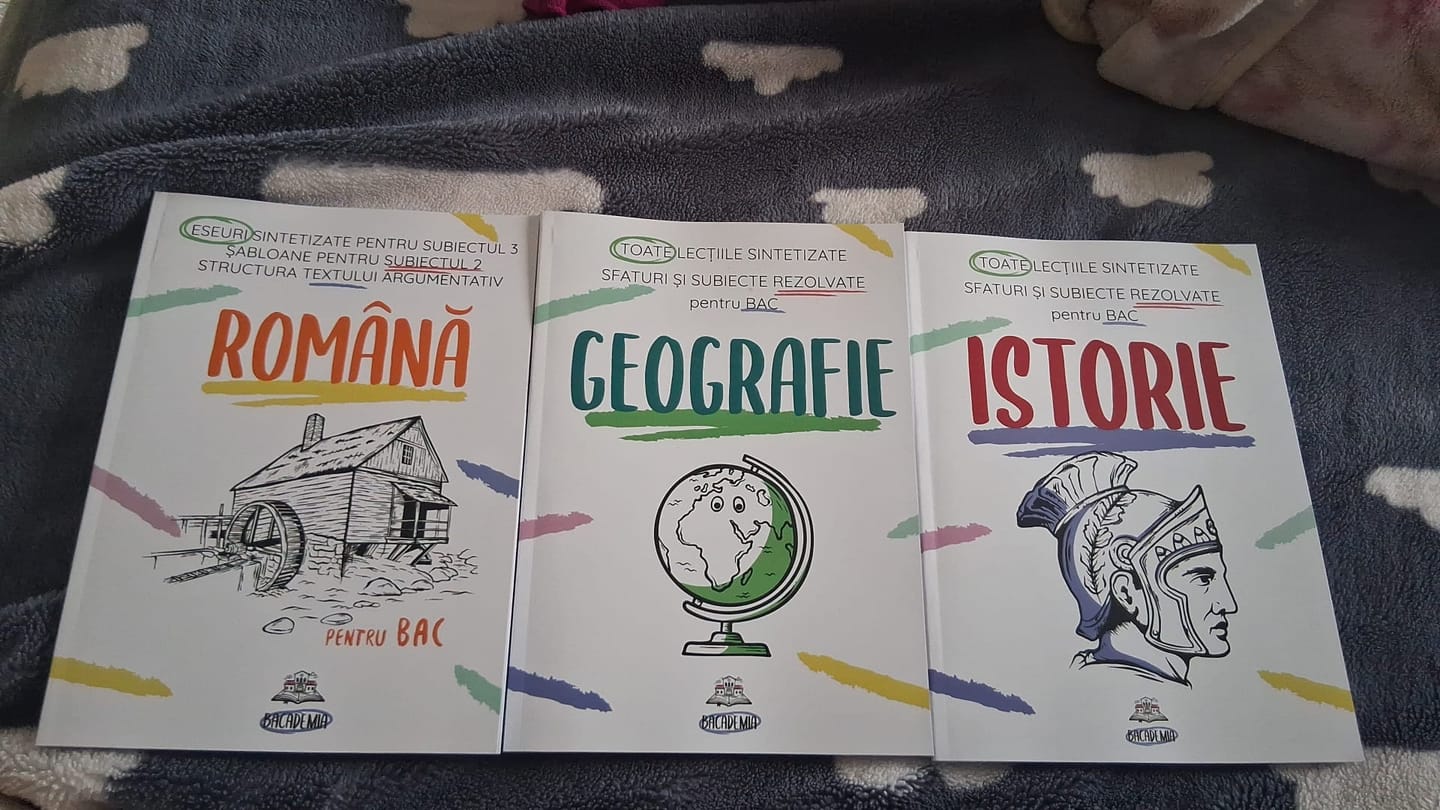 Customer photo review of Pachet Bacalaureat (Română + Istorie + Geografie) Bacademia