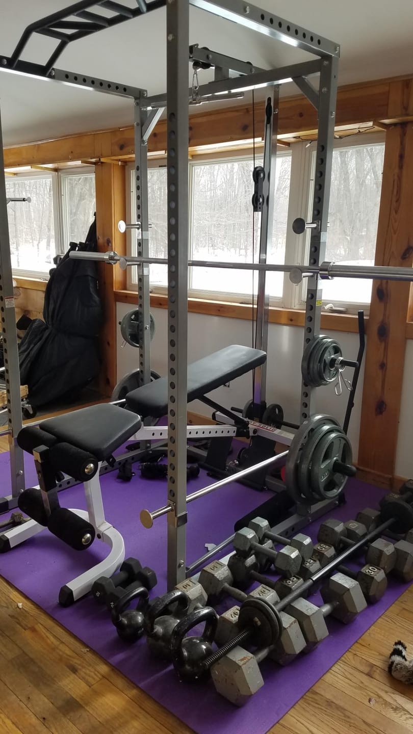 Customer photo review of GXMMAT Large Exercise Mat 6'x8'