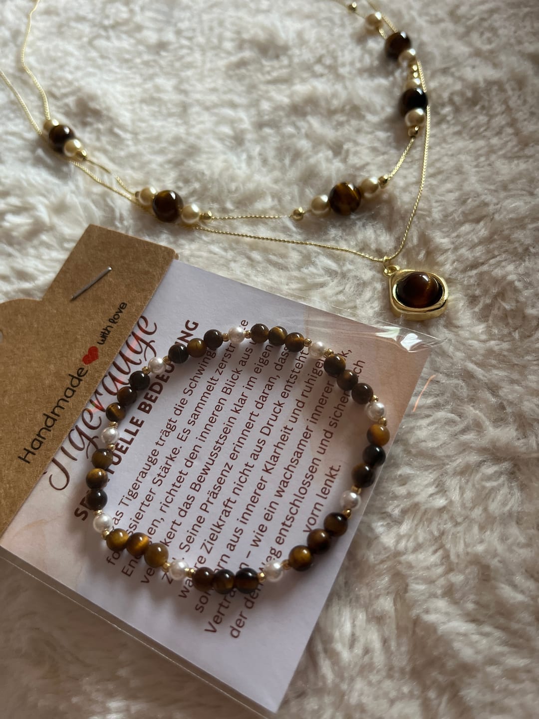 Customer photo review of Tigerauge Armband - zarte Stärke