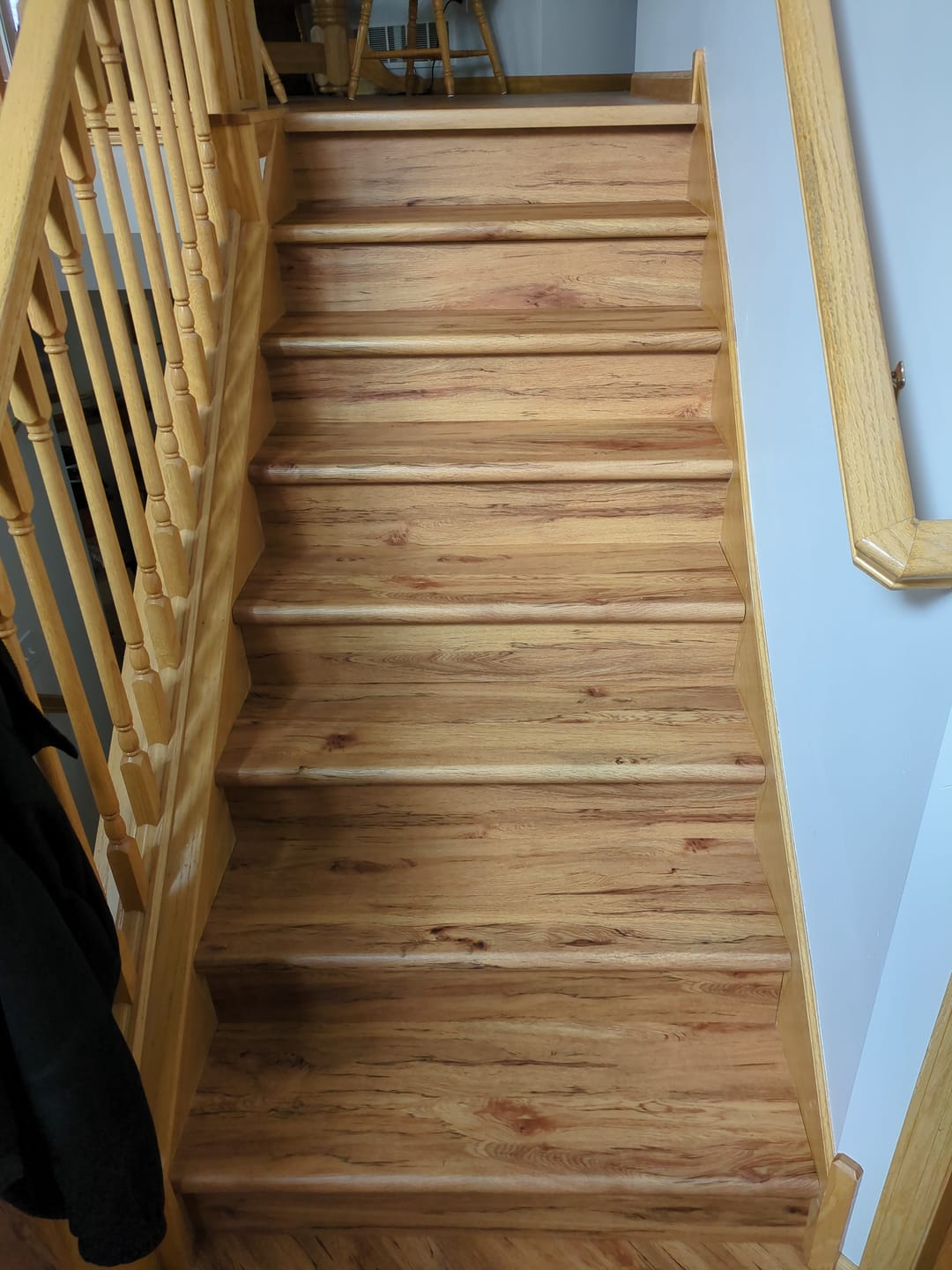 Customer photo review of Van Gogh Rimu Stair Tread