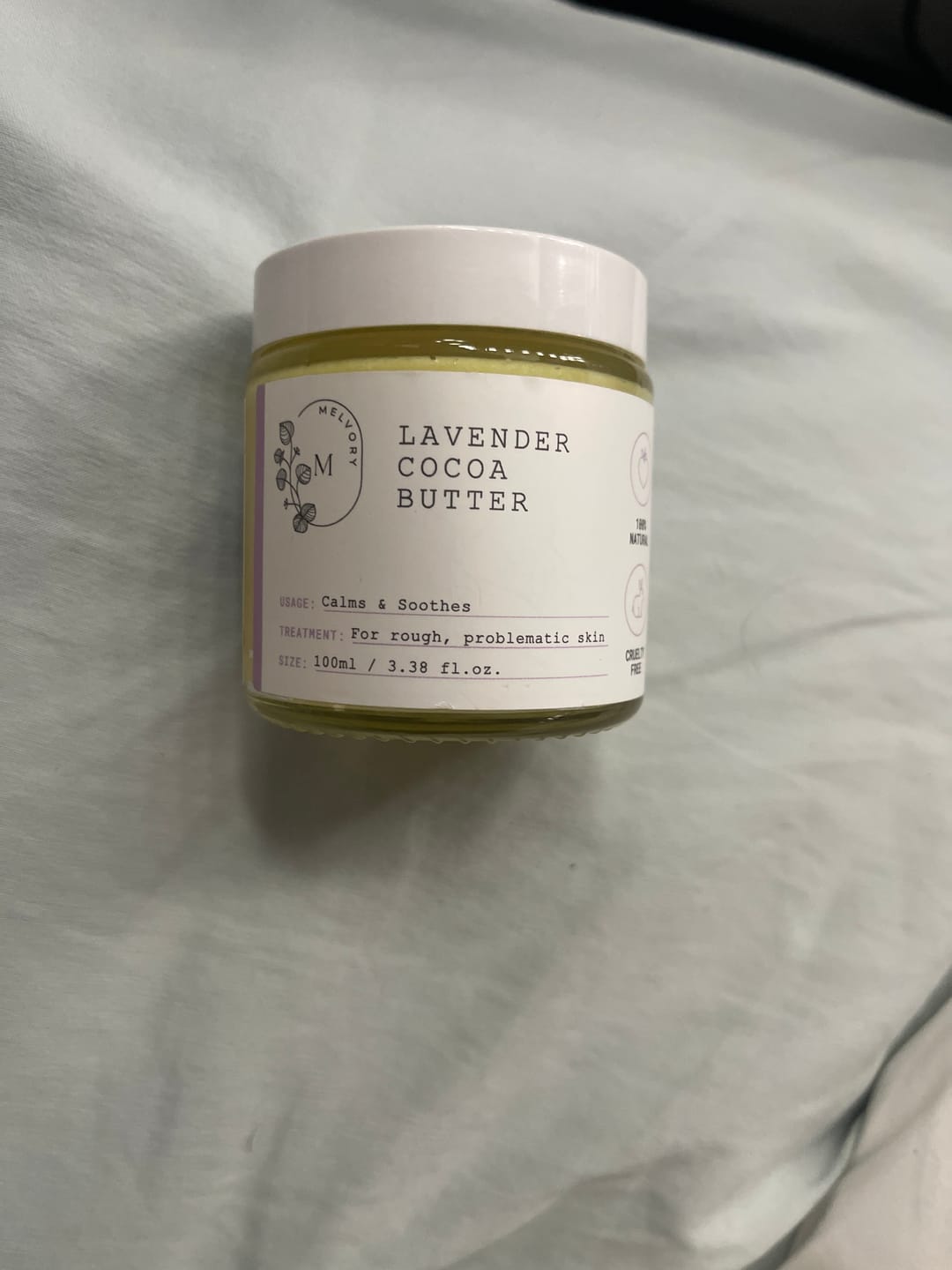 Customer photo review of Lavender Cocoa Repair Butter