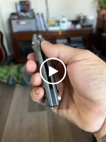 Customer video review of Chaves Knives Liveration Street Flipper Liner Lick Micarta Elmax 3.5"
