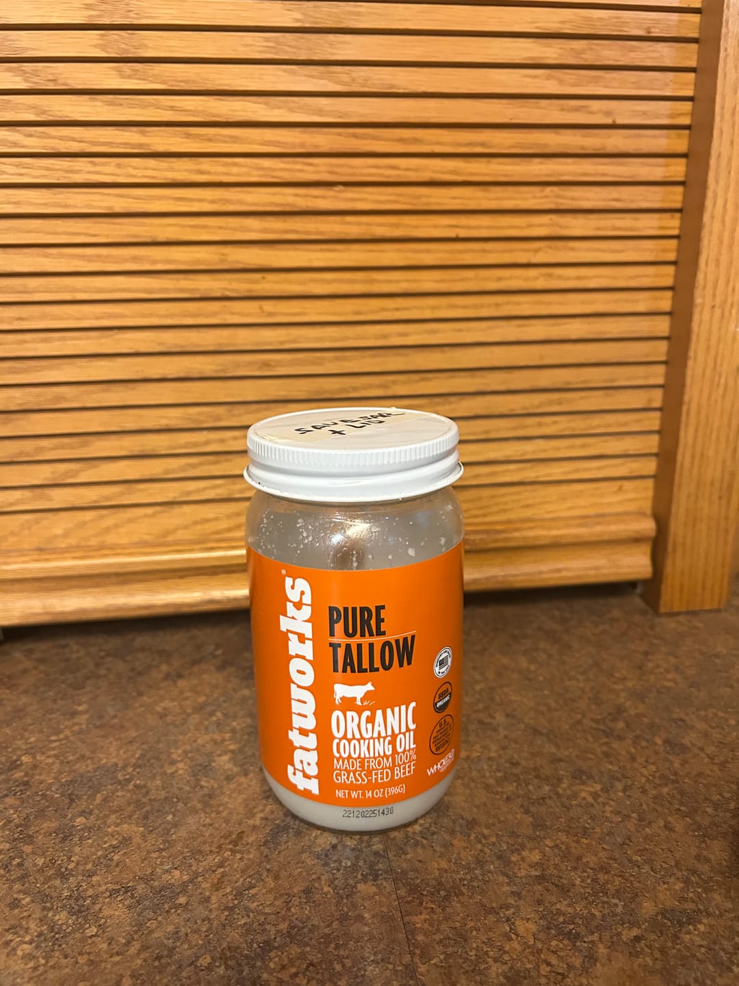 Customer photo review of Organic Grass Fed Beef Tallow (14 oz)