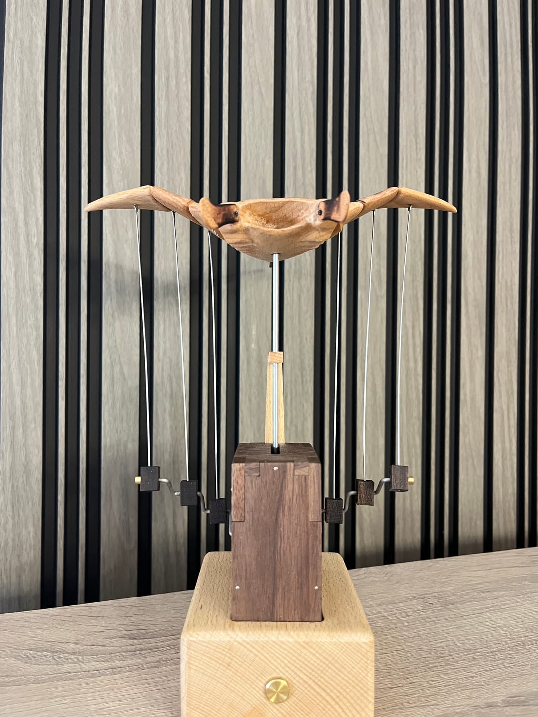 Customer photo review of MarinerPoet™ Handcrafted Wooden Manta Ray Automaton