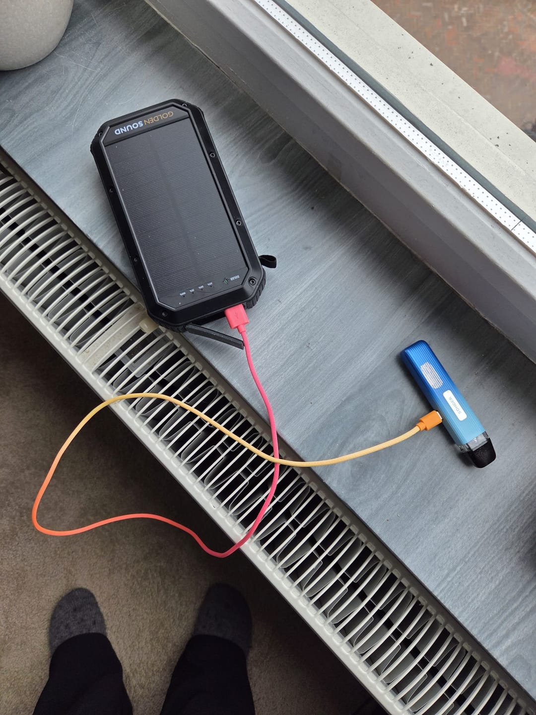 Customer photo review of Solar Powerbank 30.000 mAh