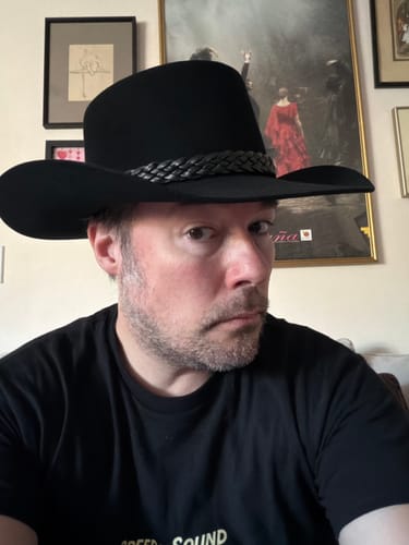 Customer photo review of The Lash Stetson Hat - Made Exclusively for Waylon Jennings - PREORDER