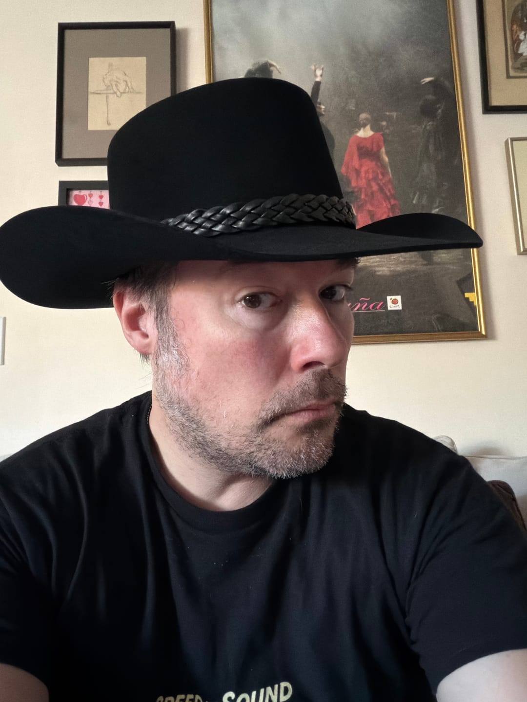 Customer photo review of The Lash Stetson Hat - Made Exclusively for Waylon Jennings - PREORDER