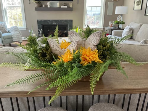 Customer photo review of Whitewash Butterfly Accents