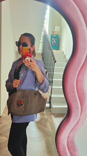Customer photo review of Denim Pouch – Edizione Limitata Upcycled