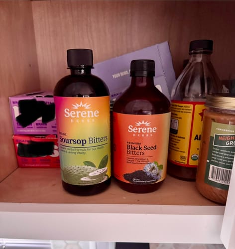 Customer photo review of Soursop Bitters & Black Seed Bitters Bundle
