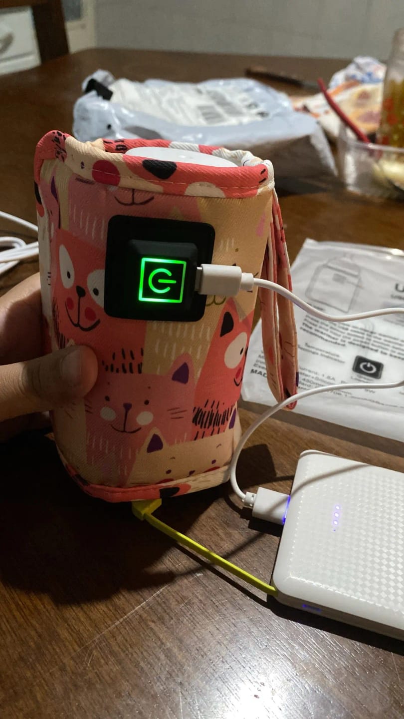 Customer photo review of Calentador de Biberones Portátil USB