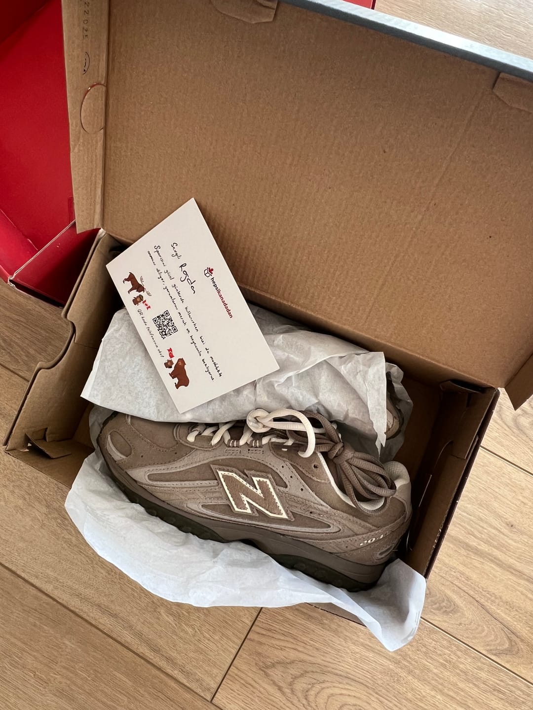 Customer photo review of New Balance 204L Mushroom with Arid Stone U204LMMA