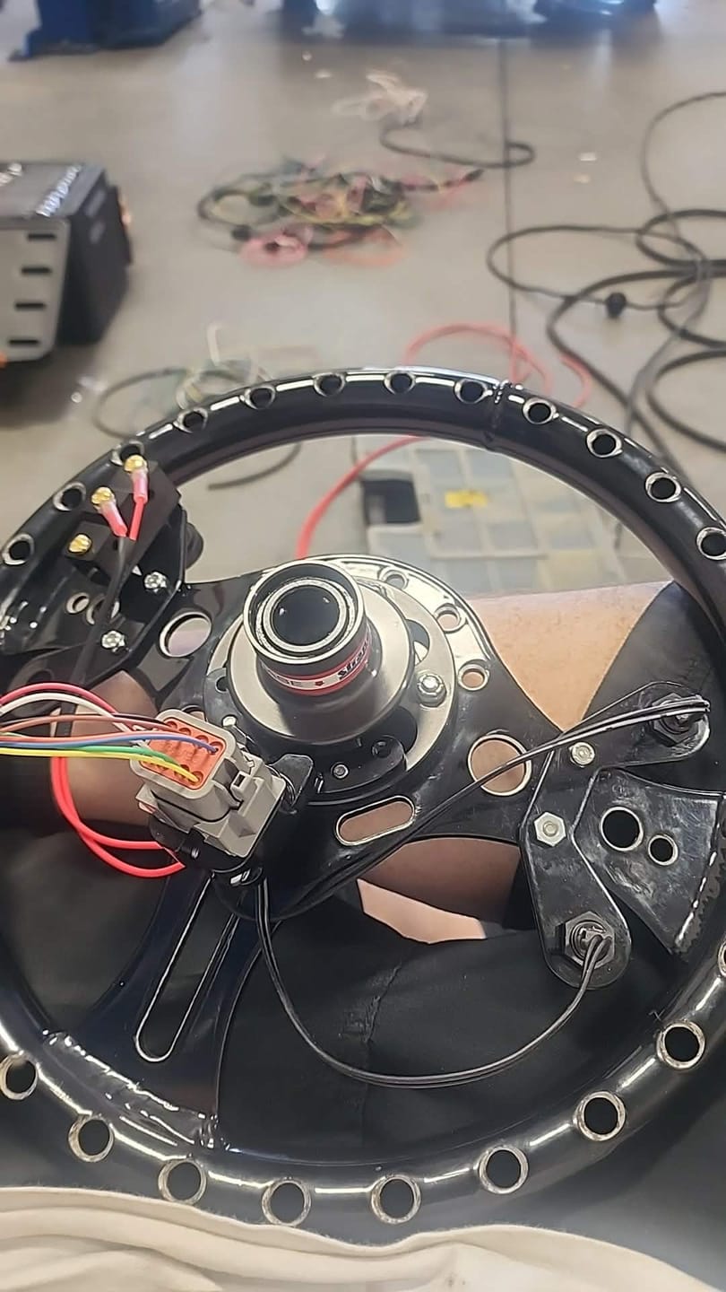 Customer photo review of Motion Raceworks Mono Cord Pro Steering Wheel Wiring System