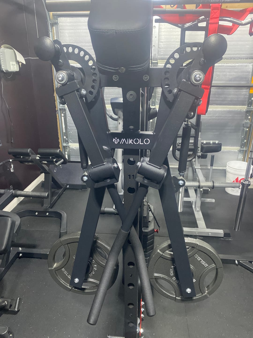 Customer photo review of Rack Mounted Lateral Raise and Chest Fly
