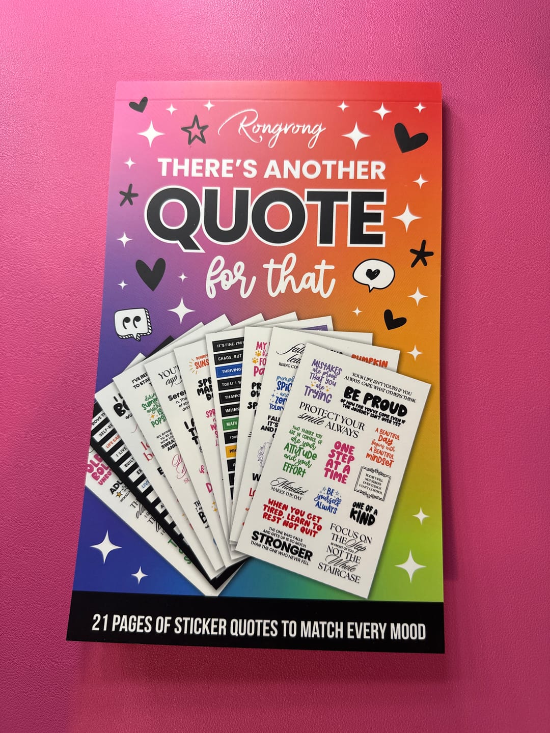 Customer photo review of There's Another Quote For That Sticker Book