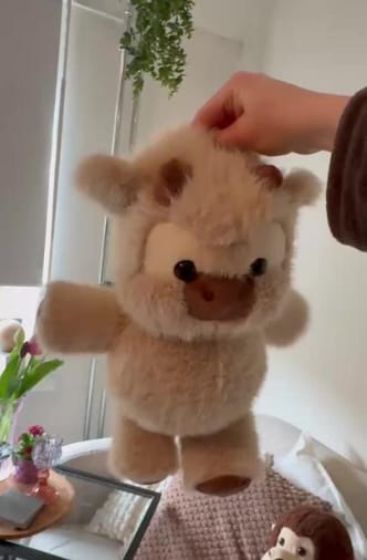 Customer photo review of MooMoo – La Vaquita Peluche que Corre