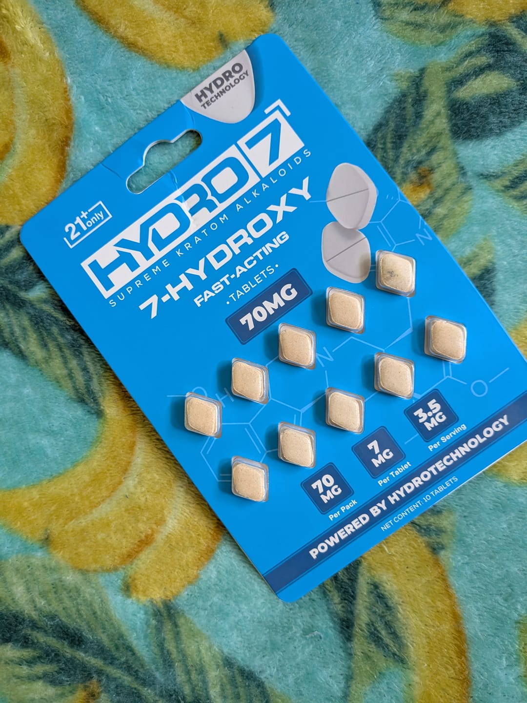 Customer photo review of 7-Hydroxy Tablets - 7MG (10 Count) 70MG