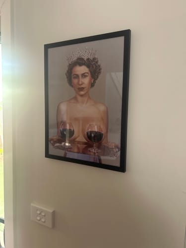 Customer photo review of Black Oak Gallery Frame