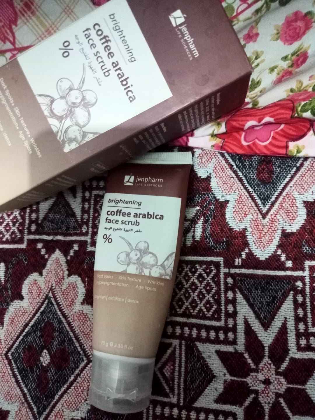 Customer photo review of Brightening Coffee Scrub