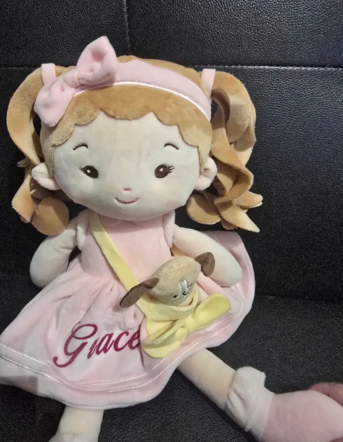 Customer photo review of Leyadoll Soft Plush Personalized Leya Doll, My First Baby Doll
