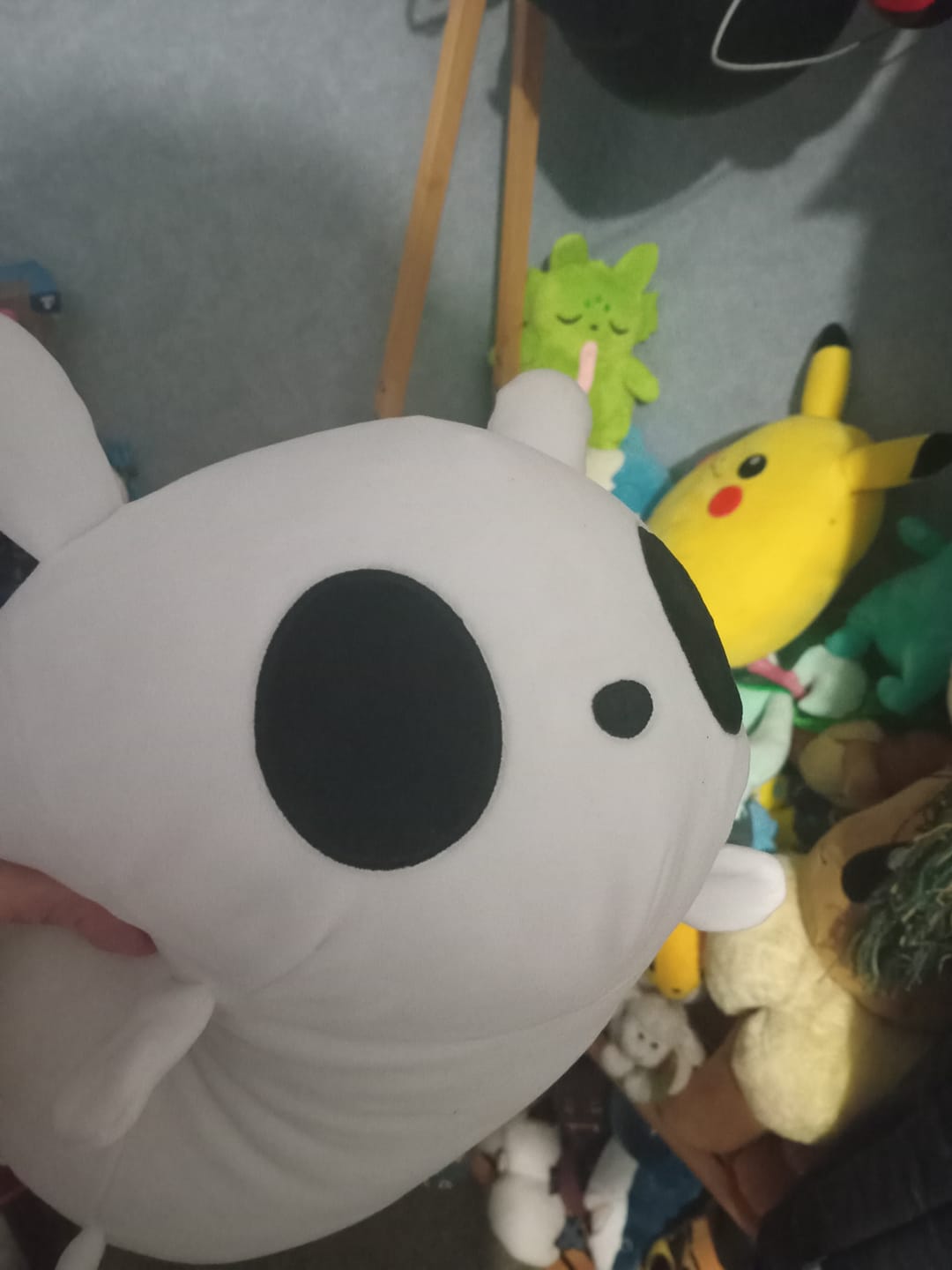 Customer photo review of Rain World - Survivor Slugcat Pillow Plush