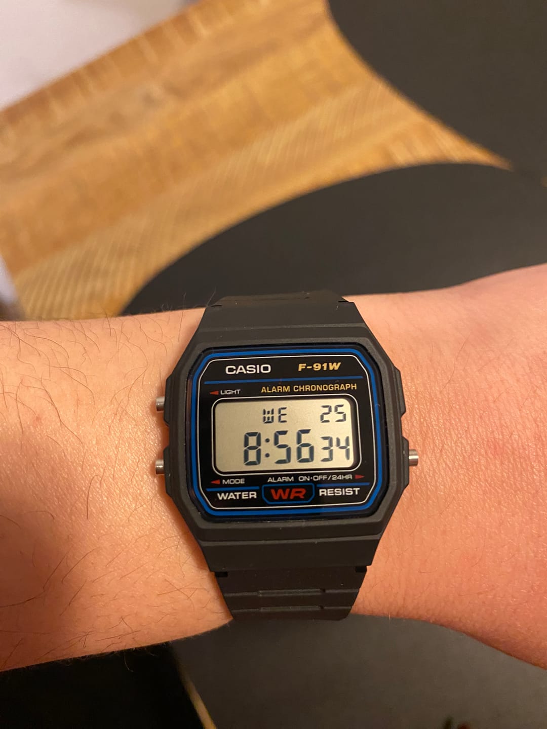 Customer photo review of Reloj Casio Vintage F-91W-1JH Packaging JDM