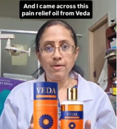 Customer photo review of Veda Active Herbs Pain Oil
