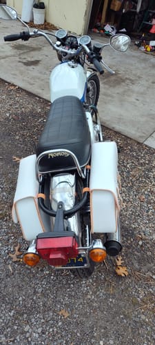 Customer photo review of Norton Commando Left Side Solo Bag - NCL01